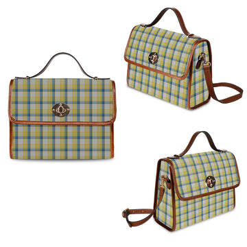 Tartan Vibes Clothing McGrath Tartan Leather Strap Waterproof Canvas Bag