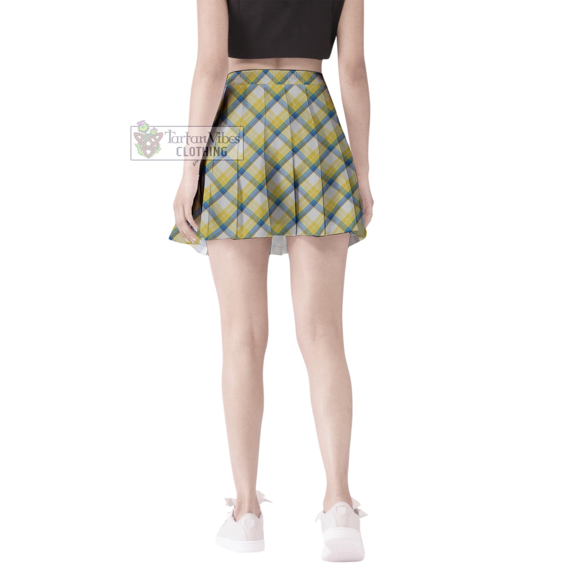 MacGrath (McGrath) Tartan Women's Plated Mini Skirt Cross Style - Tartan Vibes Clothing