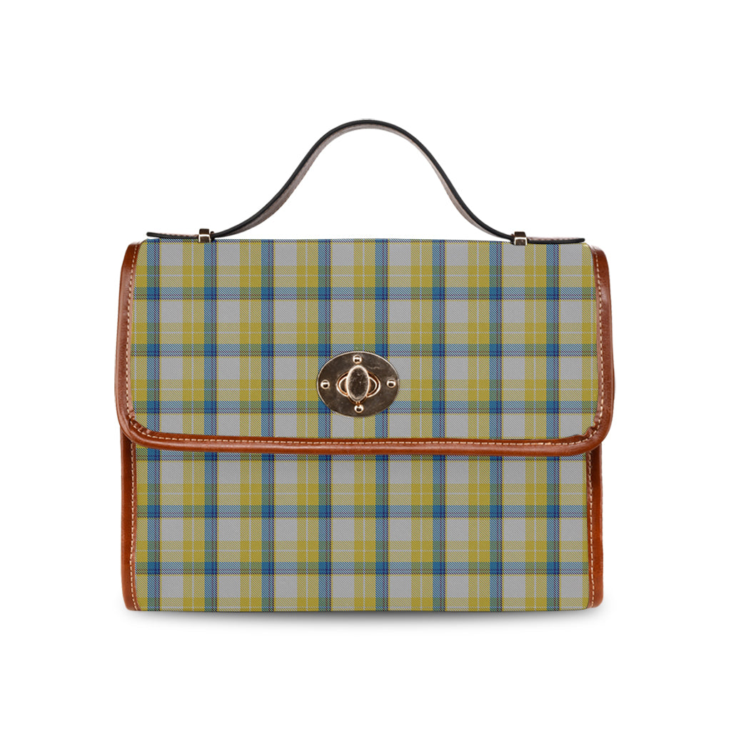 Tartan Vibes Clothing McGrath Tartan Leather Strap Waterproof Canvas Bag