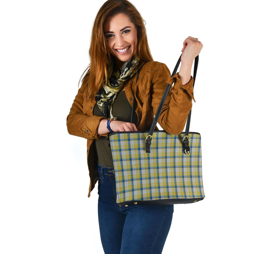 MacGrath (McGrath) Tartan Leather Tote Bag - Tartan Vibes Clothing