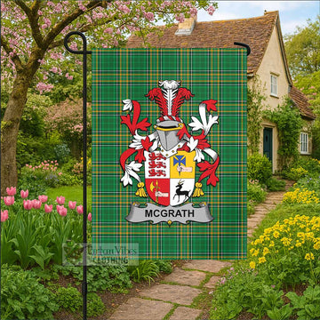 McGrath Irish Clan Tartan Flag with Coat of Arms
