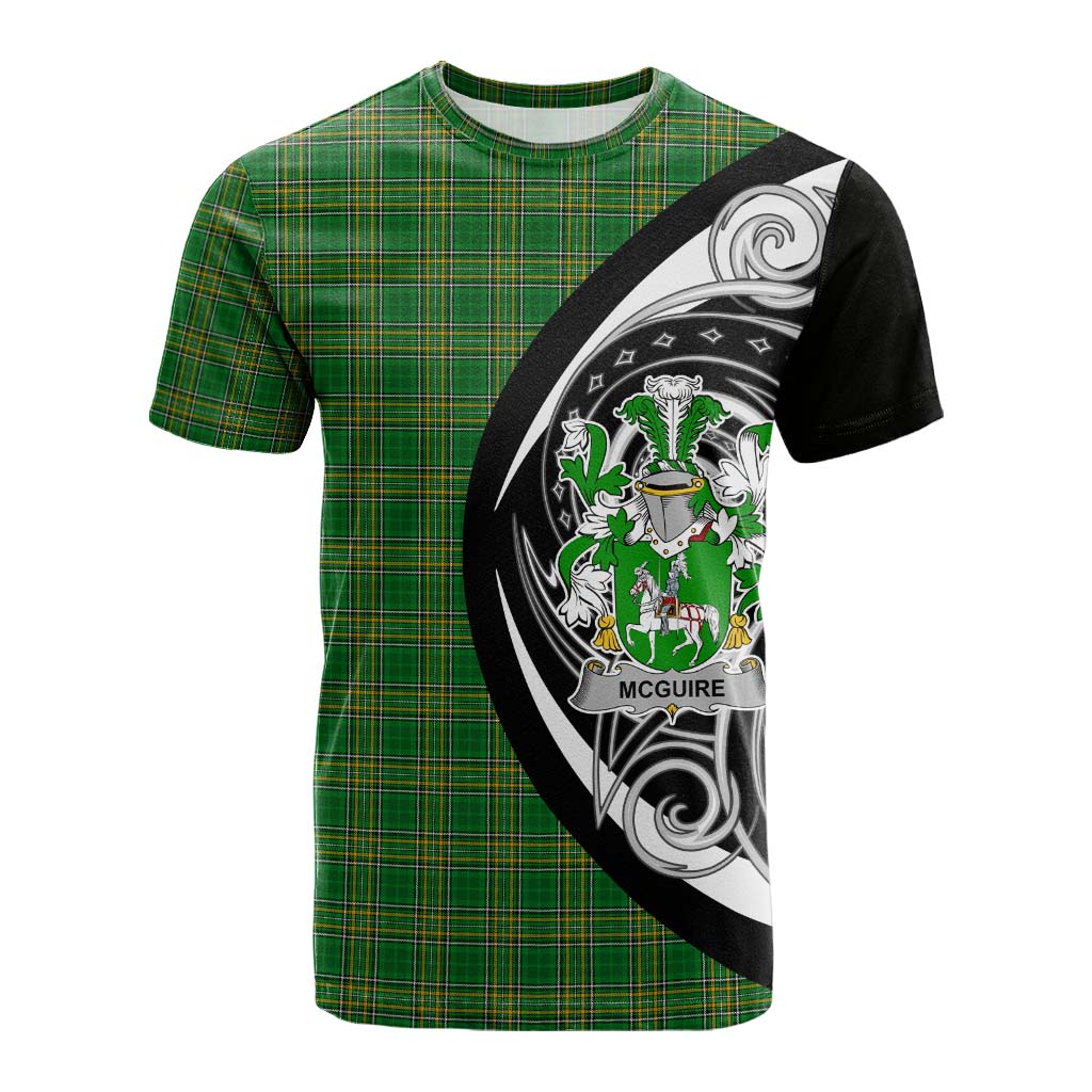 Tartan Vibes Clothing McGuire Irish Clan Cotton T-shirt Celtic Circle Style