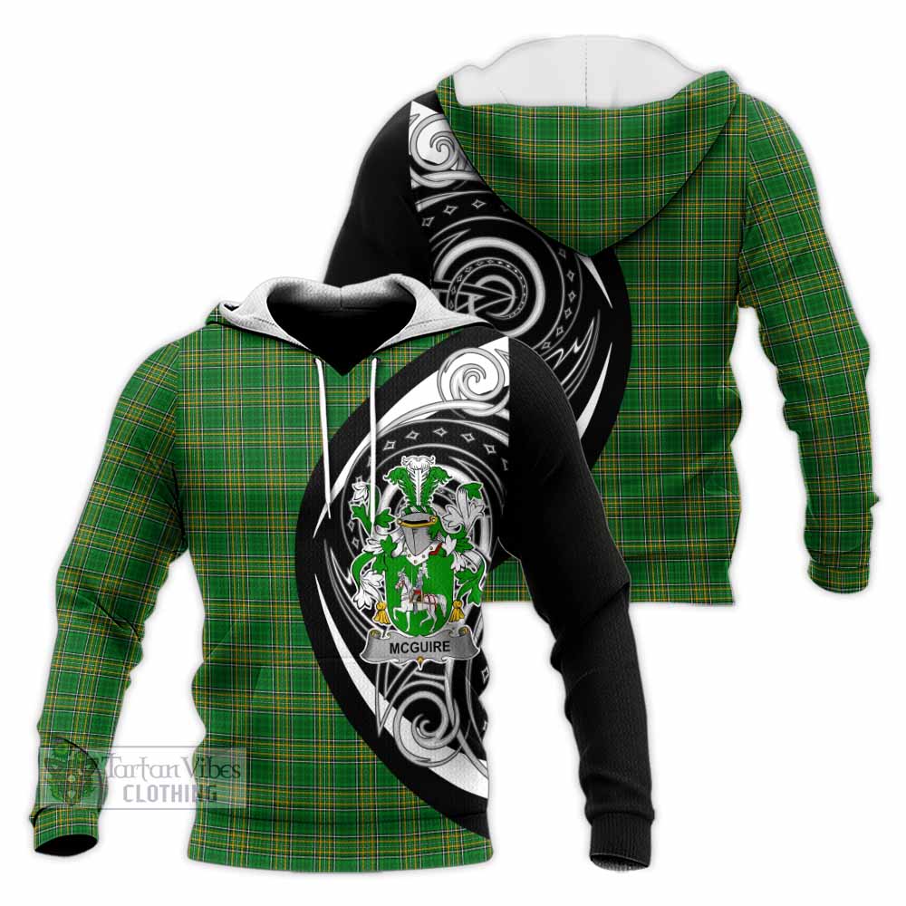 Tartan Vibes Clothing McGuire Irish Clan Knitted Hoodie Celtic Circle Style