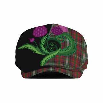 Mcguire Tartan Flat Cap, Jeff Cap Traditional Scottish Thistle