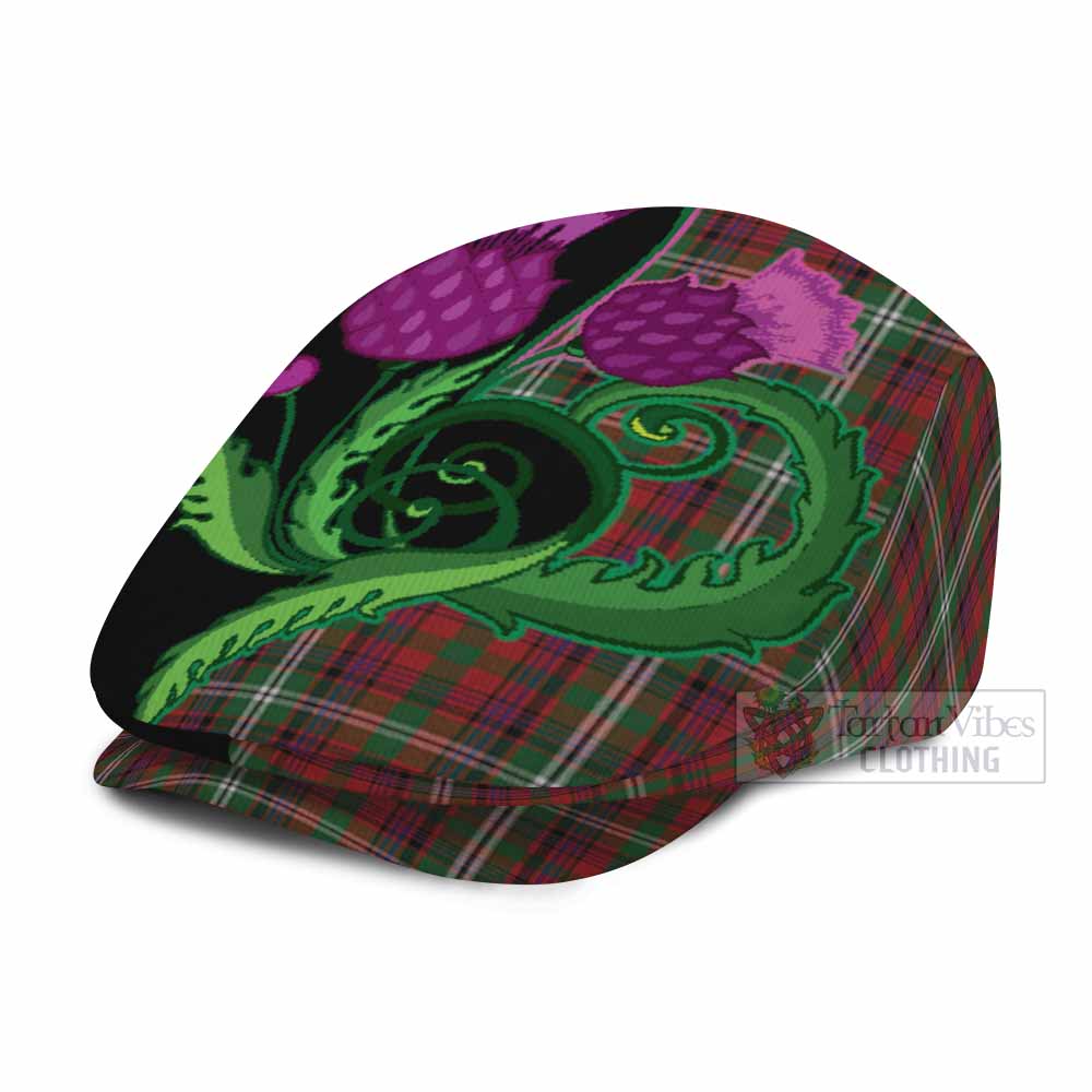 Mcguire Tartan Flat Cap, Jeff Cap Traditional Scottish Thistle