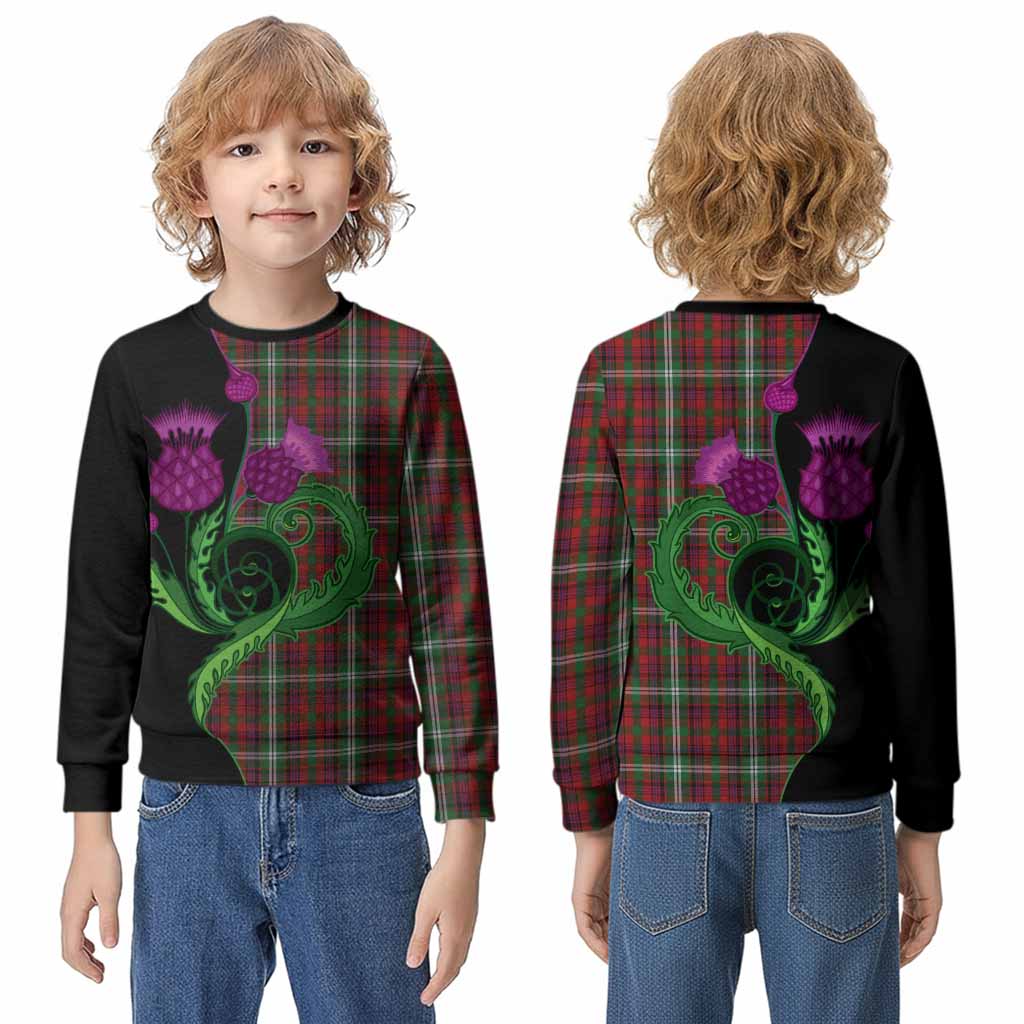 Mcguire Tartan Kid Knitted Sweatshirt Traditional Scottish Thistle