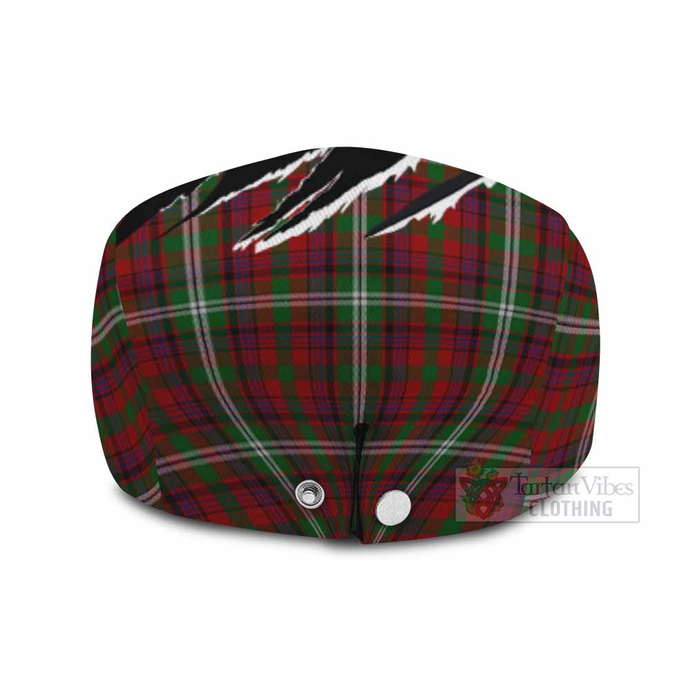 Mcguire Tartan Loch Ness Monster Flat Cap, Jeff Cap Celtic Knot Nessie Art