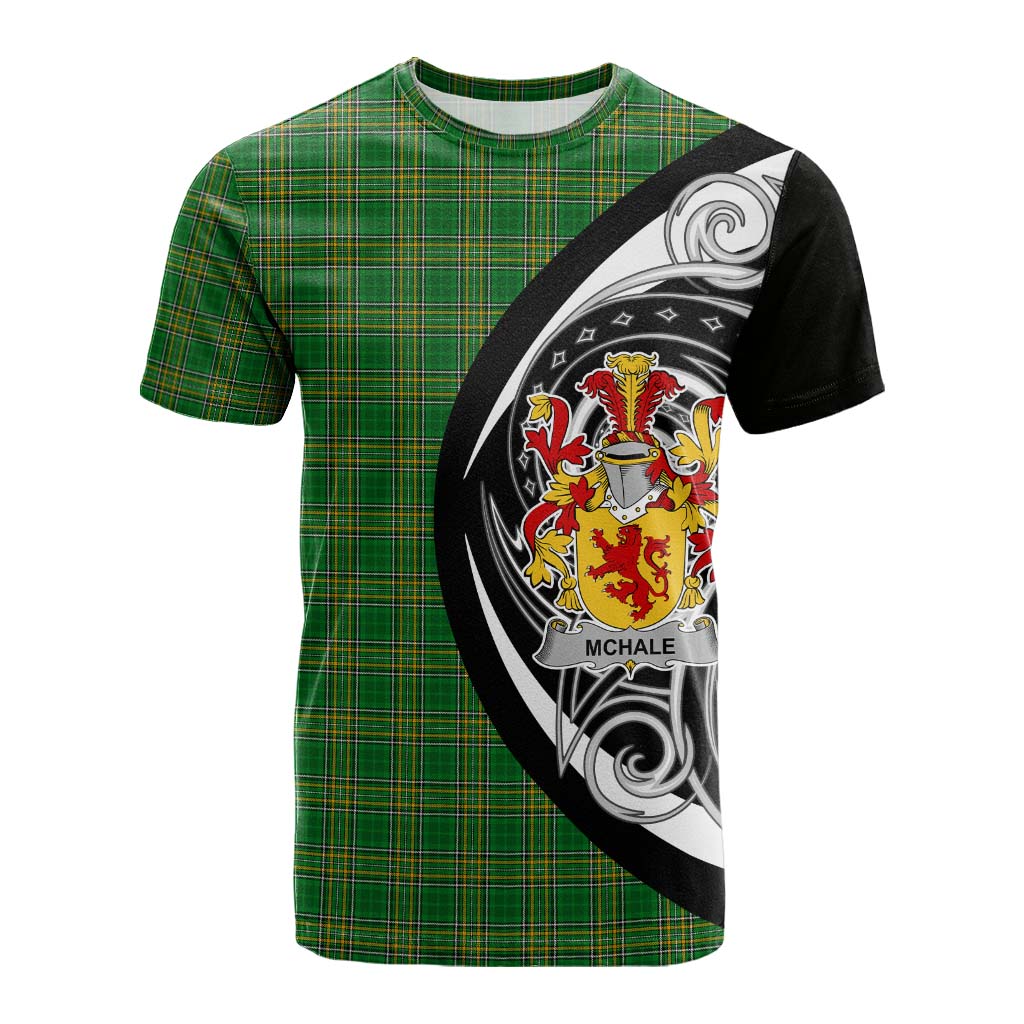 Tartan Vibes Clothing McHale Irish Clan Cotton T-shirt Celtic Circle Style