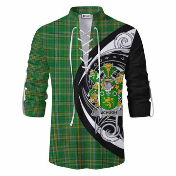 McHugh Irish Clan Ghillie Kilt Shirt Celtic Circle Style Men - Tartan Vibes Clothing