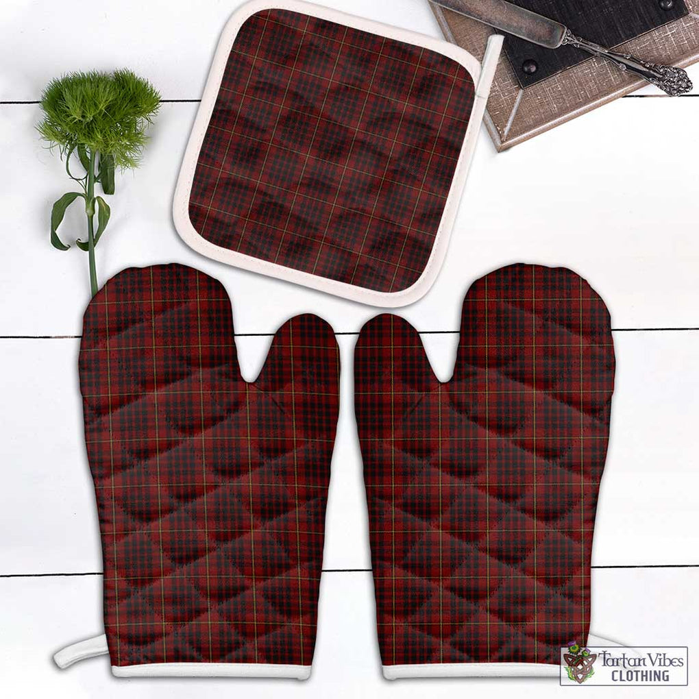 McIan Tartan Combo Oven Mitt & Pot-Holder Combo 2 Oven Mitt & 1 Pot-Holder Black - Tartan Vibes Clothing