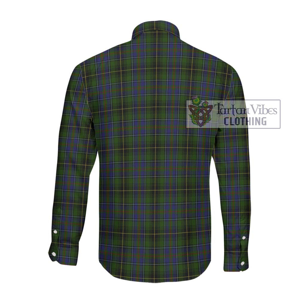 McInnes Tartan Long Sleeve Button Shirt with Family Crest DNA In Me Style - Tartanvibesclothing Shop