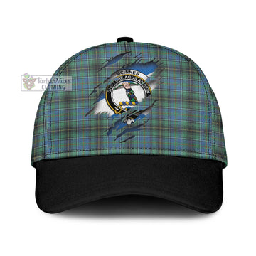 Tartan Vibes Clothing McInnes Ancient Tartan Classic Cap with Family Crest In Me Style