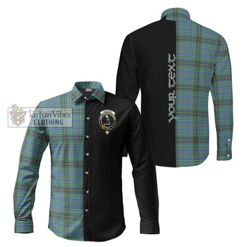 McInnes Ancient Tartan Long Sleeve Button Shirt with Family Crest and Half Of Me Style Men's Shirt S - Tartanvibesclothing Shop