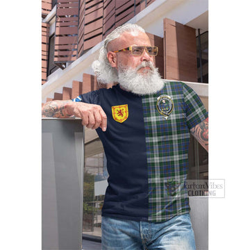 McInnes Dress Tartan Cotton T-shirt Alba with Scottish Lion Royal Arm Half Style