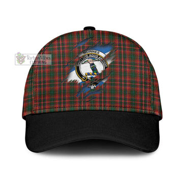 Tartan Vibes Clothing McInnes Hastie Tartan Classic Cap with Family Crest In Me Style