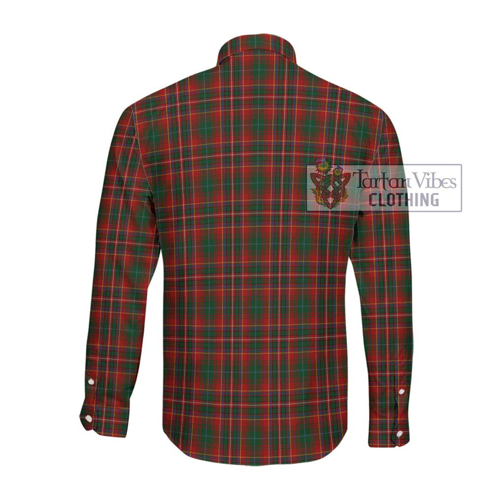 McInnes Hastie Tartan Long Sleeve Button Shirt with Family Crest DNA In Me Style - Tartanvibesclothing Shop