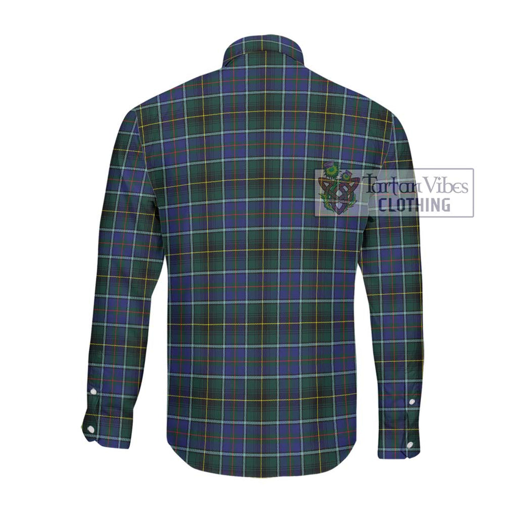 McInnes Modern Tartan Long Sleeve Button Shirt with Family Crest DNA In Me Style - Tartanvibesclothing Shop