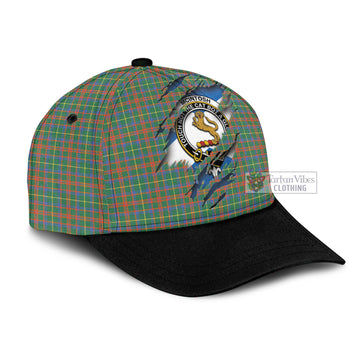 Tartan Vibes Clothing McIntosh Hunting Ancient Tartan Classic Cap with Family Crest In Me Style
