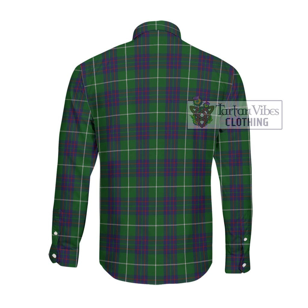 McIntyre Hunting Tartan Long Sleeve Button Shirt with Family Crest DNA In Me Style - Tartanvibesclothing Shop