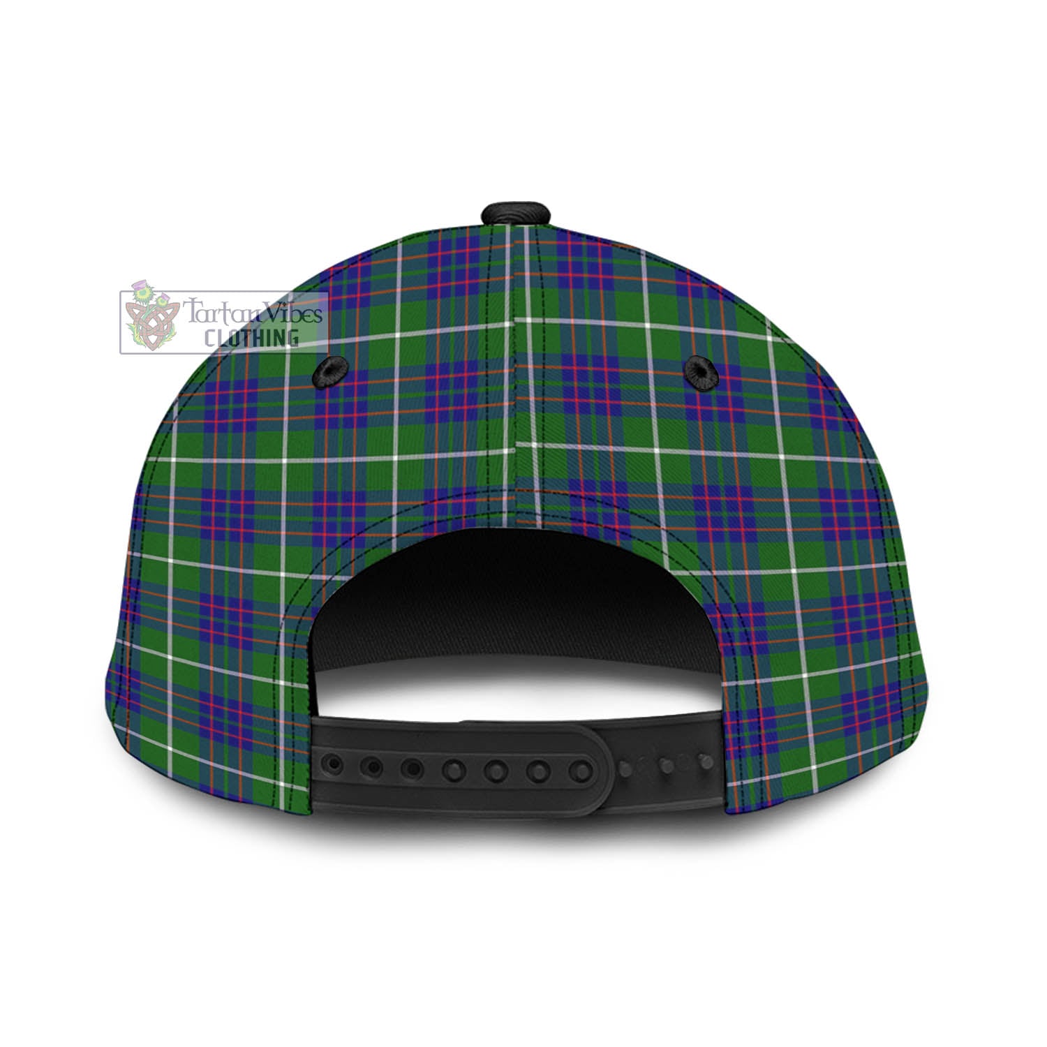 Tartan Vibes Clothing McIntyre Hunting Modern Tartan Classic Cap with Family Crest In Me Style
