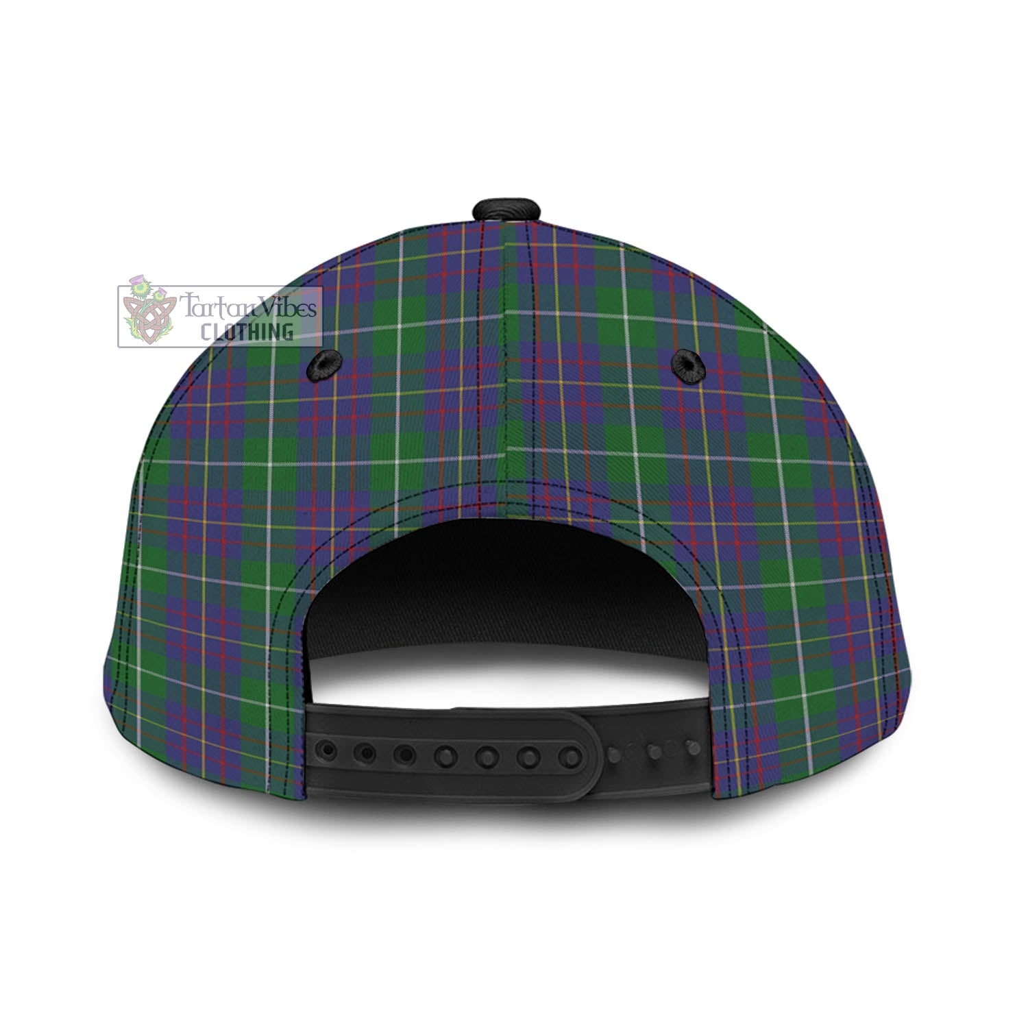 Tartan Vibes Clothing McIntyre Inglis Tartan Classic Cap with Family Crest In Me Style