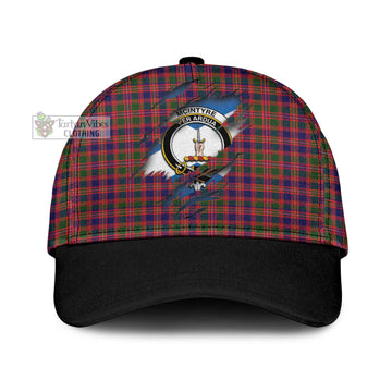 Tartan Vibes Clothing McIntyre Modern Tartan Classic Cap with Family Crest In Me Style