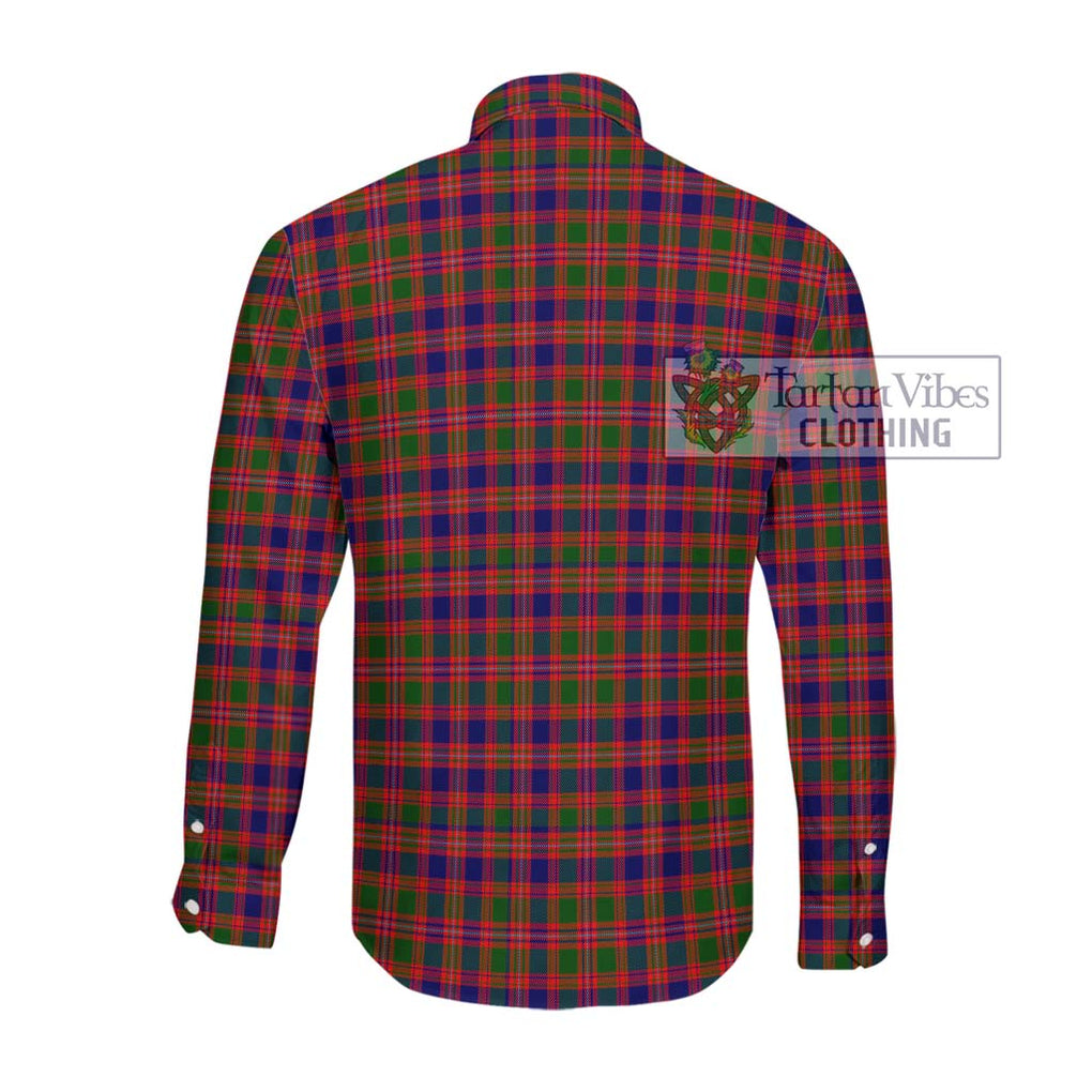 McIntyre Modern Tartan Long Sleeve Button Shirt with Family Crest DNA In Me Style - Tartanvibesclothing Shop