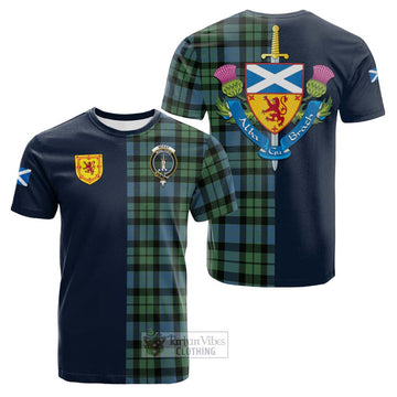 McKay Ancient Tartan Cotton T-shirt Alba with Scottish Lion Royal Arm Half Style