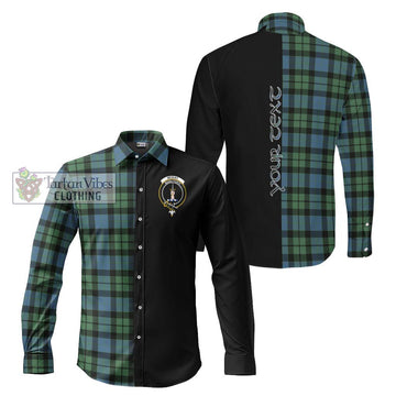 McKay Ancient Tartan Long Sleeve Button Shirt with Family Crest and Half Of Me Style Men's Shirt S - Tartanvibesclothing Shop