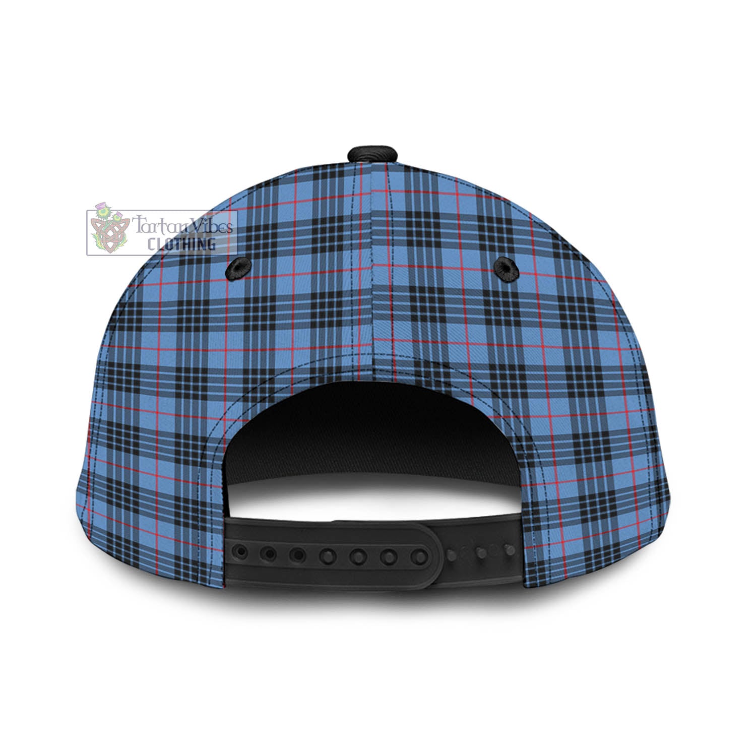 Tartan Vibes Clothing McKay Blue Tartan Classic Cap with Family Crest In Me Style