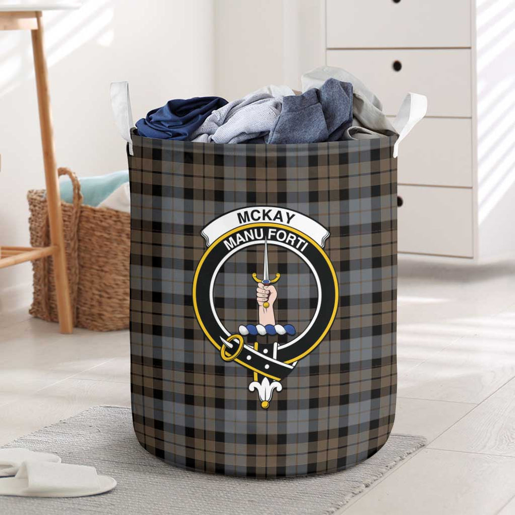 Blue Aqua Plaid Tartan Laundry Basket