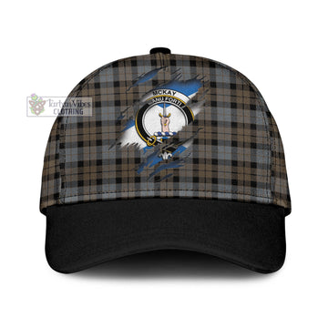 Tartan Vibes Clothing McKay Weathered Tartan Classic Cap with Family Crest In Me Style