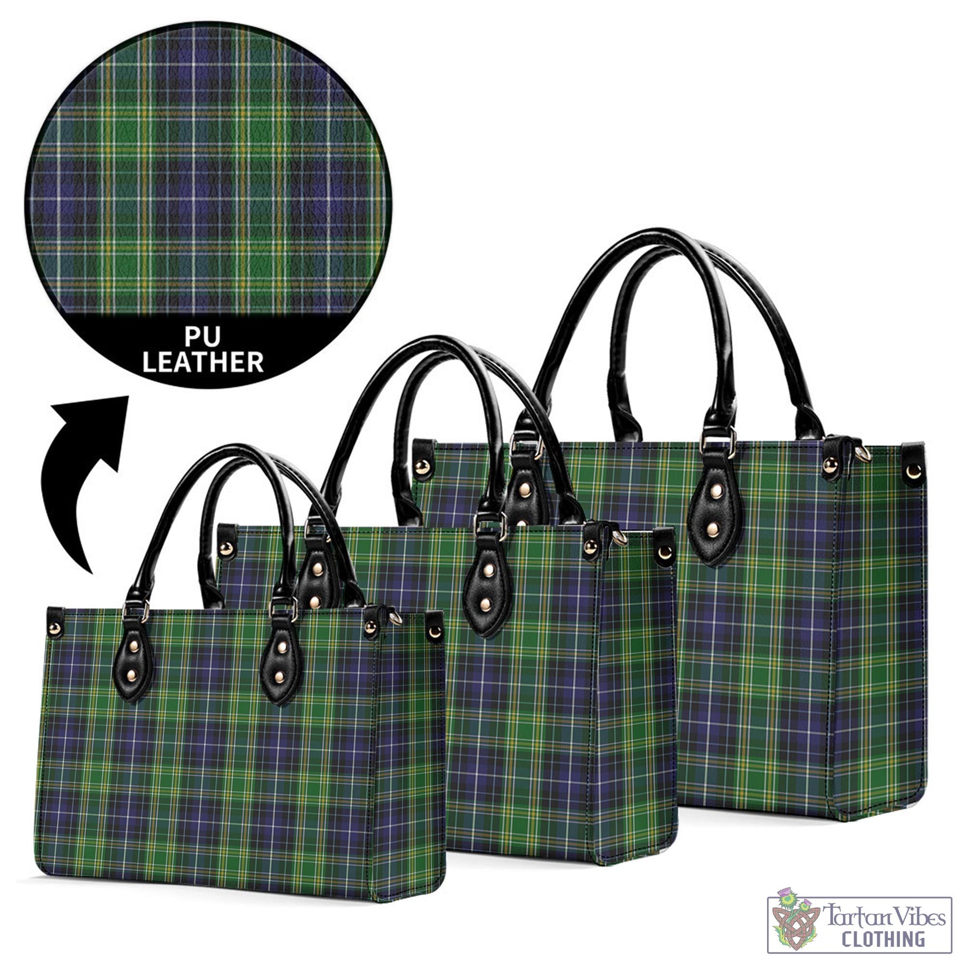 Tartan Vibes Clothing McKellar Tartan Luxury Leather Handbags