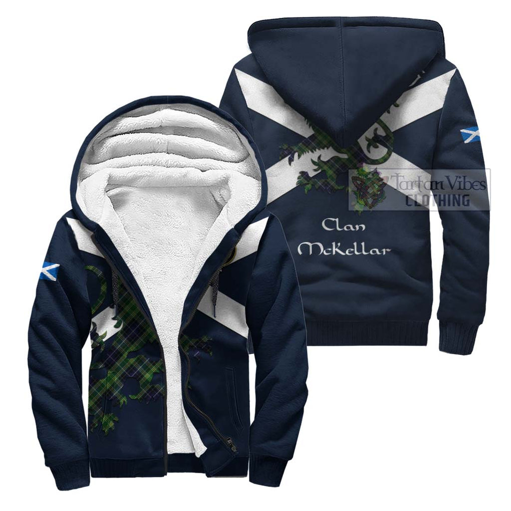 Tartan Vibes Clothing McKellar Tartan Lion Rampant Sherpa Hoodie – Proudly Display Your Heritage with Alba Gu Brath and Clan Name