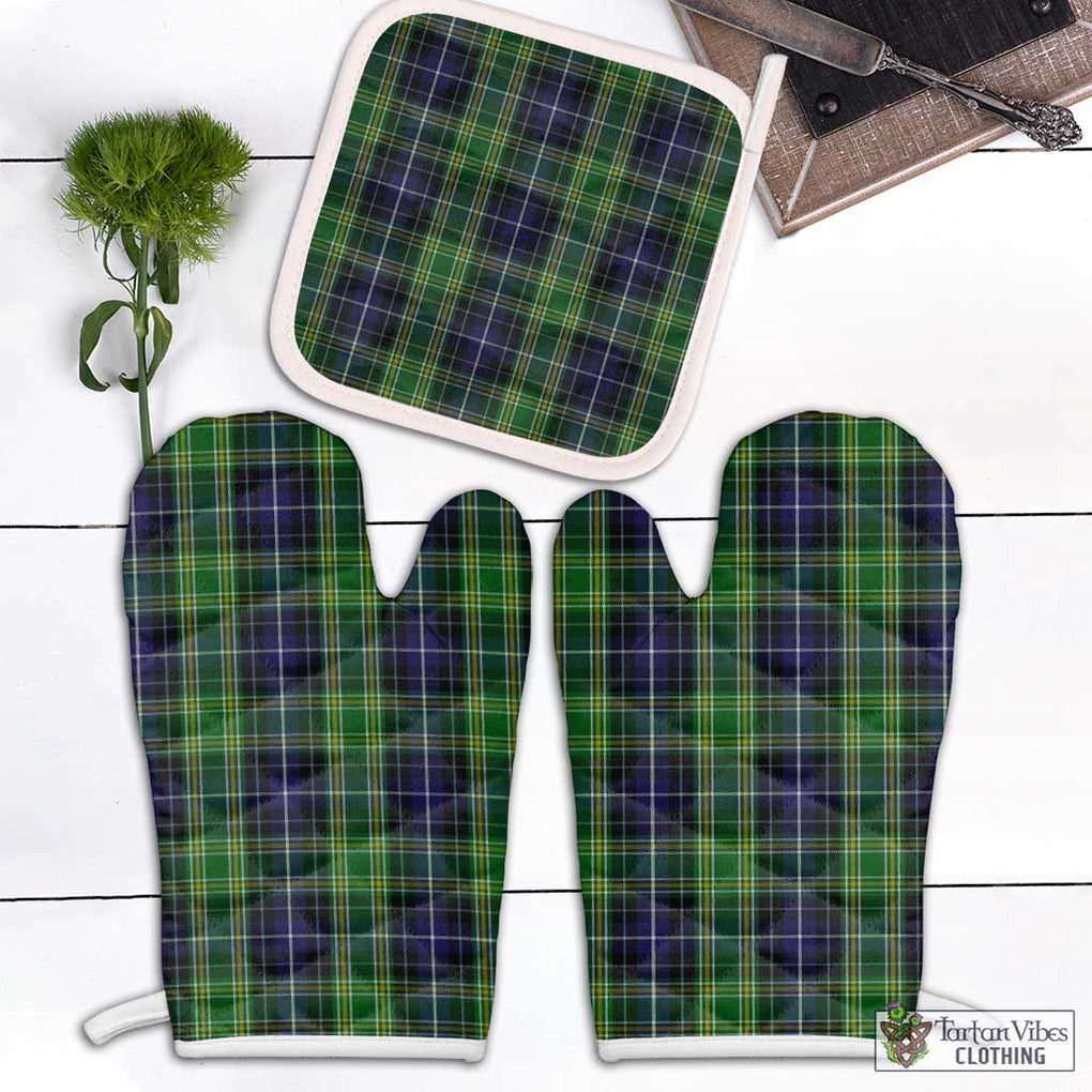 McKellar Tartan Combo Oven Mitt & Pot-Holder Combo 1 Oven Mitt & 1 Pot-Holder White - Tartan Vibes Clothing