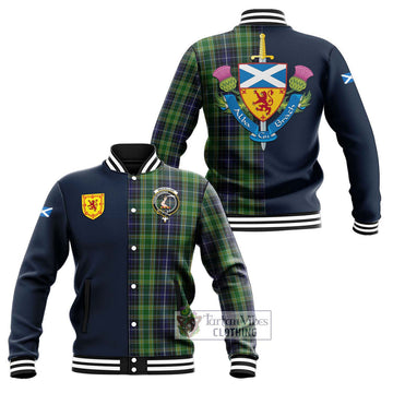 Tartan Vibes Clothing McKellar Tartan Baseball Jacket with Scottish Lion Royal Arm Half Style