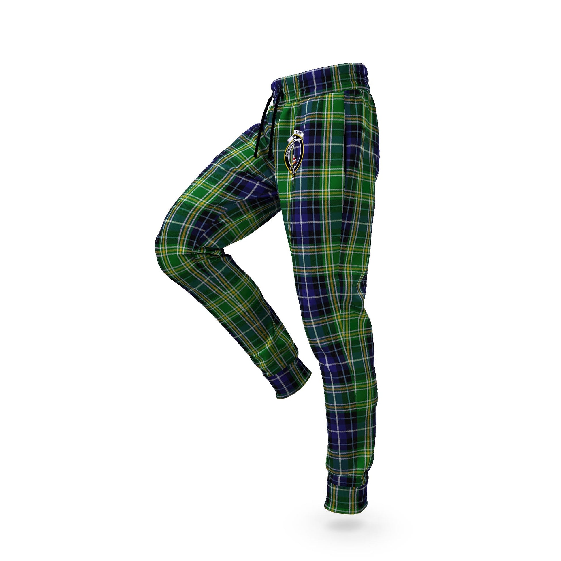 McKellar Tartan Joggers Pants with Family Crest S - Tartan Vibes Clothing