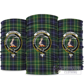 McKellar Tartan Neck Gaiters, Tartan Bandanas, Tartan Head Band with Family Crest