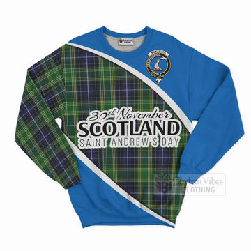 Tartan Vibes Clothing McKellar Family Crest Tartan Sweatshirt Celebrate Saint Andrew's Day in Style