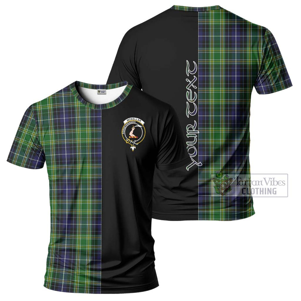 McKellar Tartan T-Shirt with Family Crest and Half Of Me Style Kid's Shirt - Tartanvibesclothing Shop
