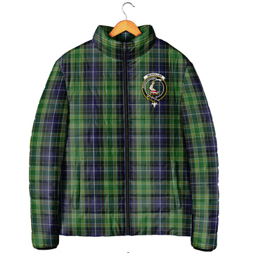McKellar Tartan Padded Jacket with Family Crest Men's Padded Jacket - Tartan Vibes Clothing