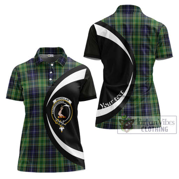 McKellar Tartan Women's Polo Shirt with Family Crest Circle Style Women - Tartan Vibes Clothing