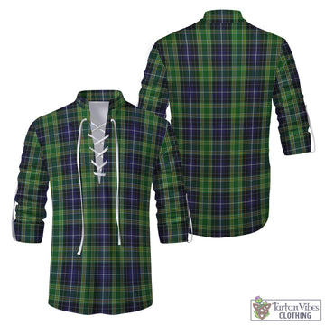 Tartan Vibes Clothing McKellar Tartan Men's Scottish Traditional Jacobite Ghillie Kilt Shirt