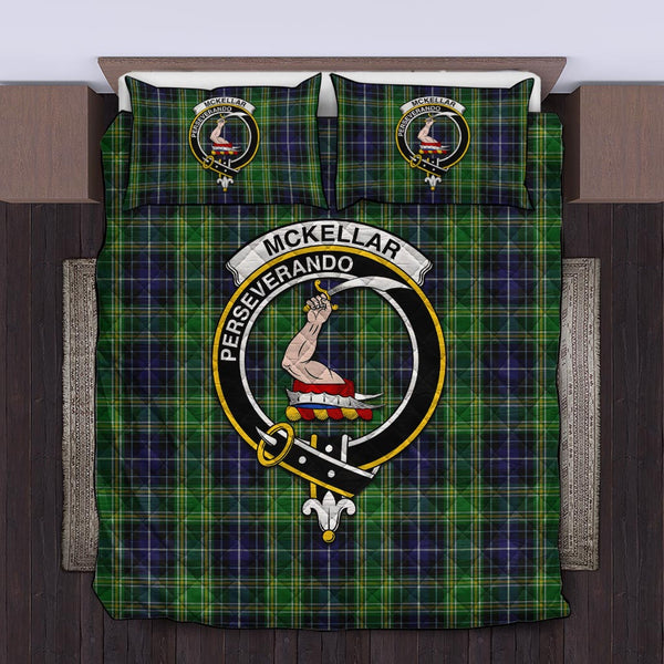 McKellar Tartan Quilt Bed Set with Family Crest