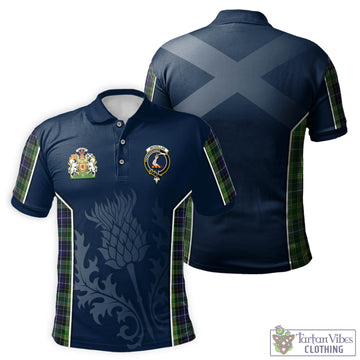 Tartan Vibes Clothing McKellar Tartan Men's Polo Shirt with Family Crest and Scottish Thistle Vibes Sport Style
