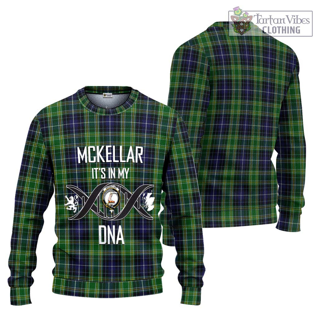 McKellar Tartan Knitted Sweater with Family Crest DNA In Me Style Unisex - Tartanvibesclothing Shop