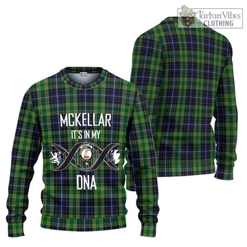 McKellar Tartan Knitted Sweater with Family Crest DNA In Me Style Unisex - Tartanvibesclothing Shop