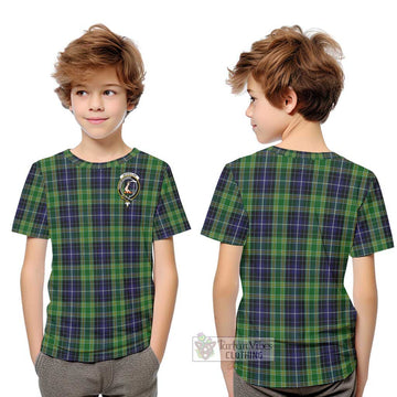 McKellar Tartan Kid T-Shirt with Family Crest Youth XL Size14 - Tartanvibesclothing Shop