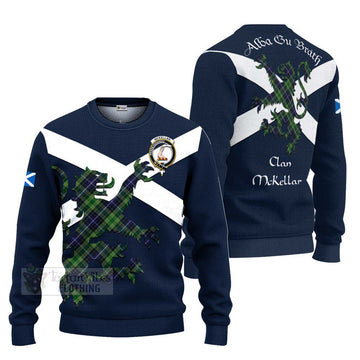 Tartan Vibes Clothing McKellar Tartan Lion Rampant Knitted Sweater – Proudly Display Your Heritage with Alba Gu Brath and Clan Name