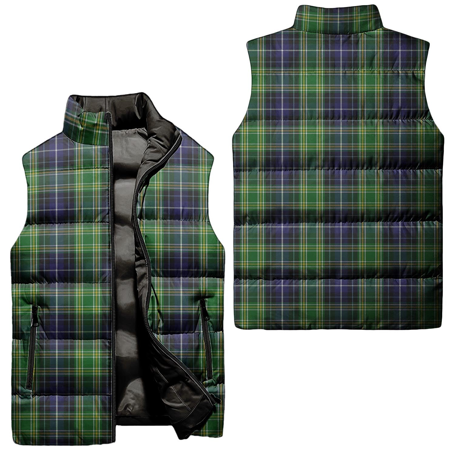 McKellar Tartan Sleeveless Puffer Jacket Unisex - Tartanvibesclothing